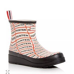 Hunter Women's Original Play Sonic Logo Wedge Rain Boots US 9 limited edition